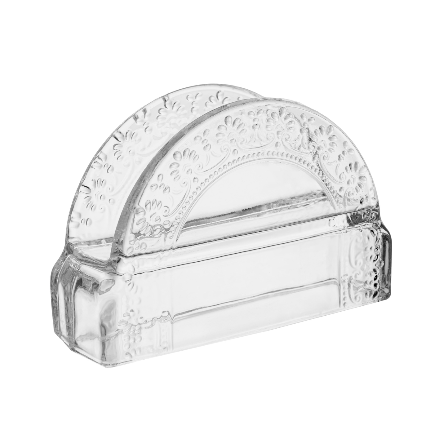 Porta Guardanapos Mauve 12,5cm x 4cm x 8,5cm Cristal - Wolff