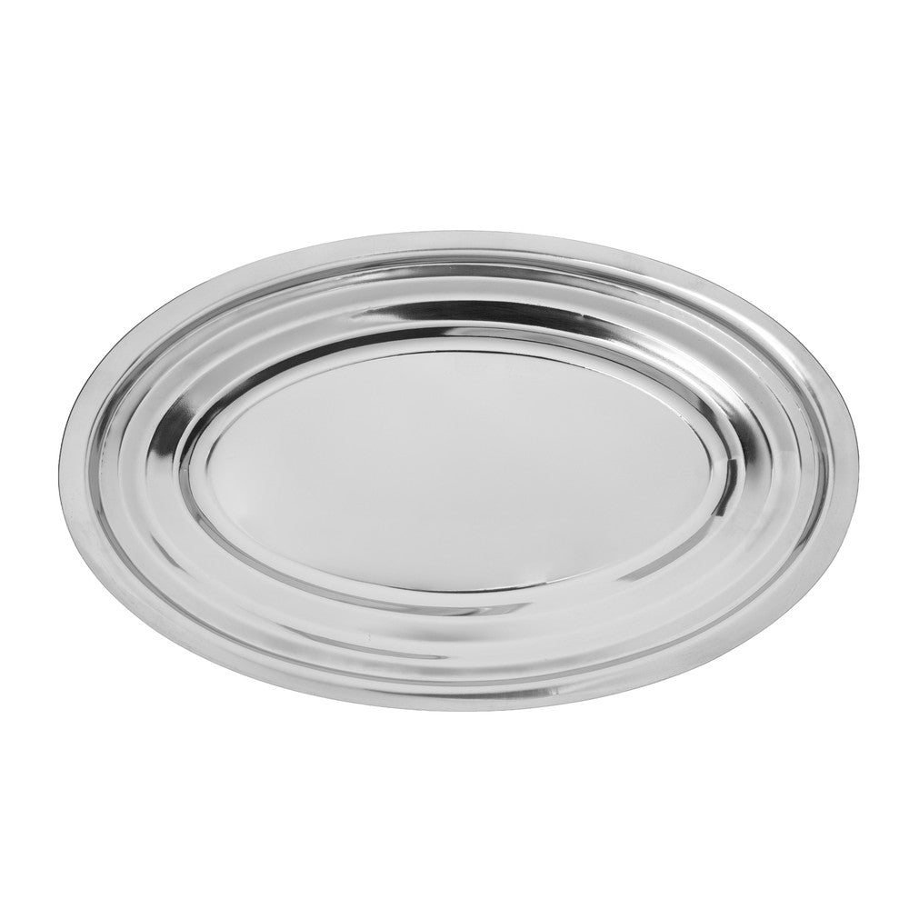 Travessa Oval Rasa 30cm Aço Inox - Rojemac Profissional