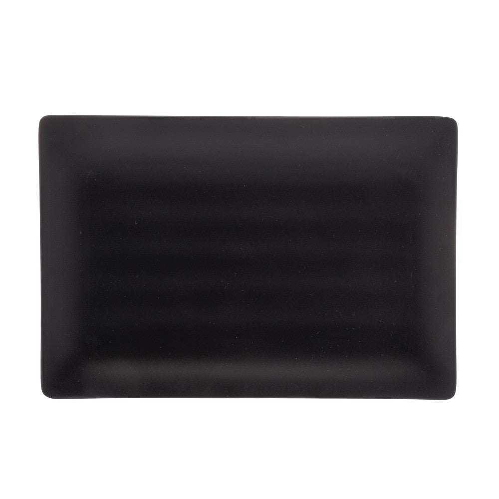 Prato Retangular 25cm x 17cm x 3cm Preto Melamina - Rojemac Profissional