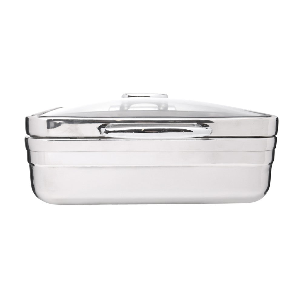 Rechaud Retangular de Indução com Tampa de Vidro 5,1L Aço Inox - Rojemac Profissional