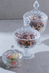 Potiche de Cristal com Pé Diamond - Lyor