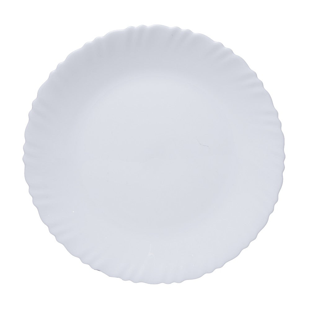 Conjunto 6 Pratos para Sobremesa Feston Luminarc Ø19cm Branco Vidro Opalino AM Rojemac Profissional