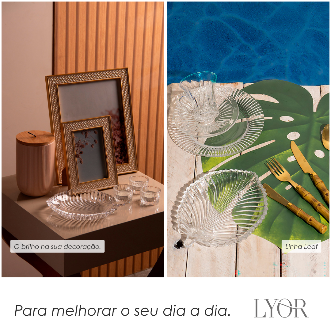 Folha Decorativa de Cristal Leaf - Lyor