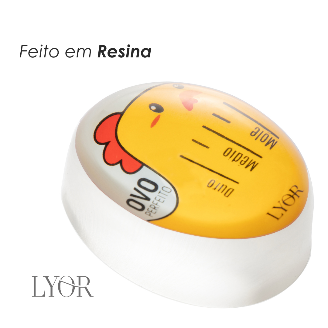 Temporizador para Cozimento de Ovos 5,5cm x 3cm x 4cm - Lyor