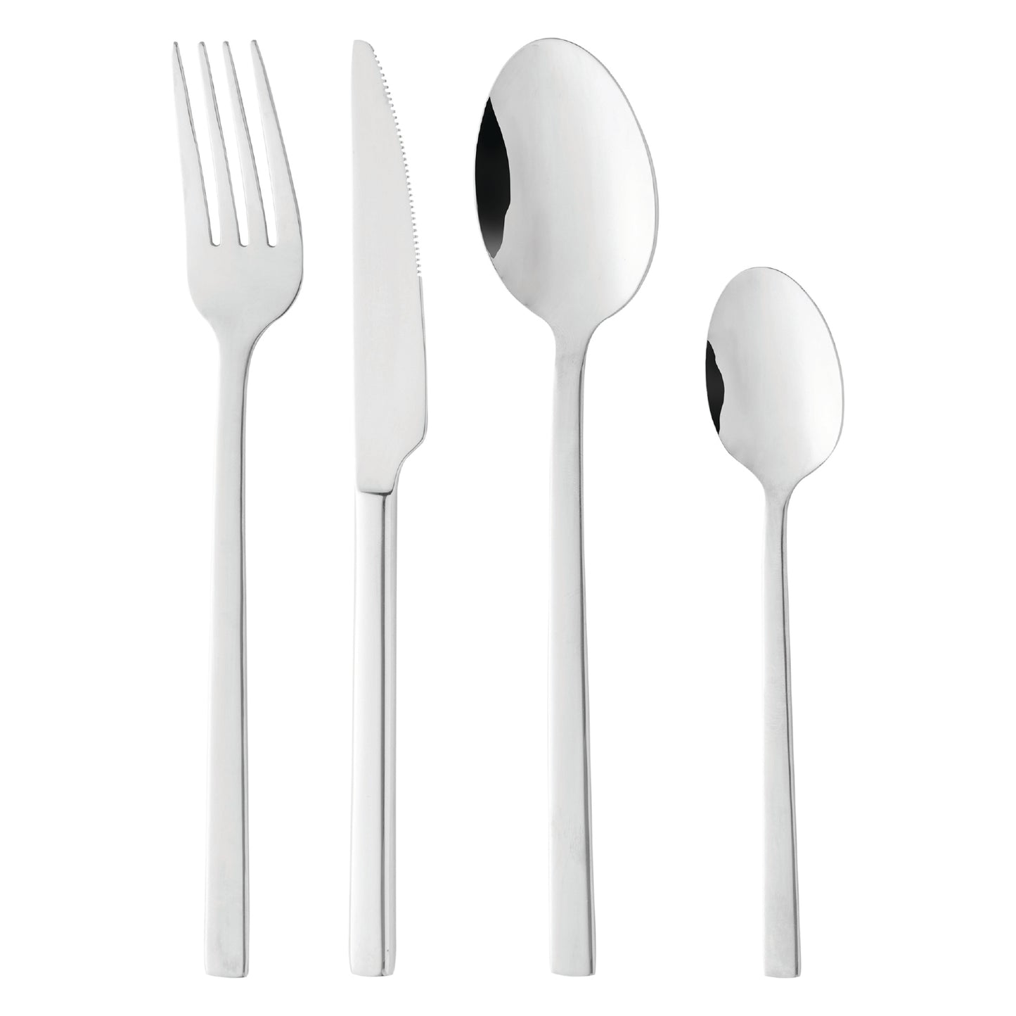Conjunto 7 Peças Espátula para Bolo e 6 Garfos para Sobremesa Viena Aço Inox - Wolff