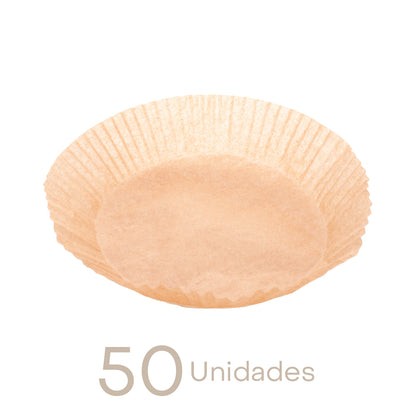Conjunto de 50 Formas de Papel Descartável para Air Fryer 16cm x 20cm x 4,5cm - Lyor