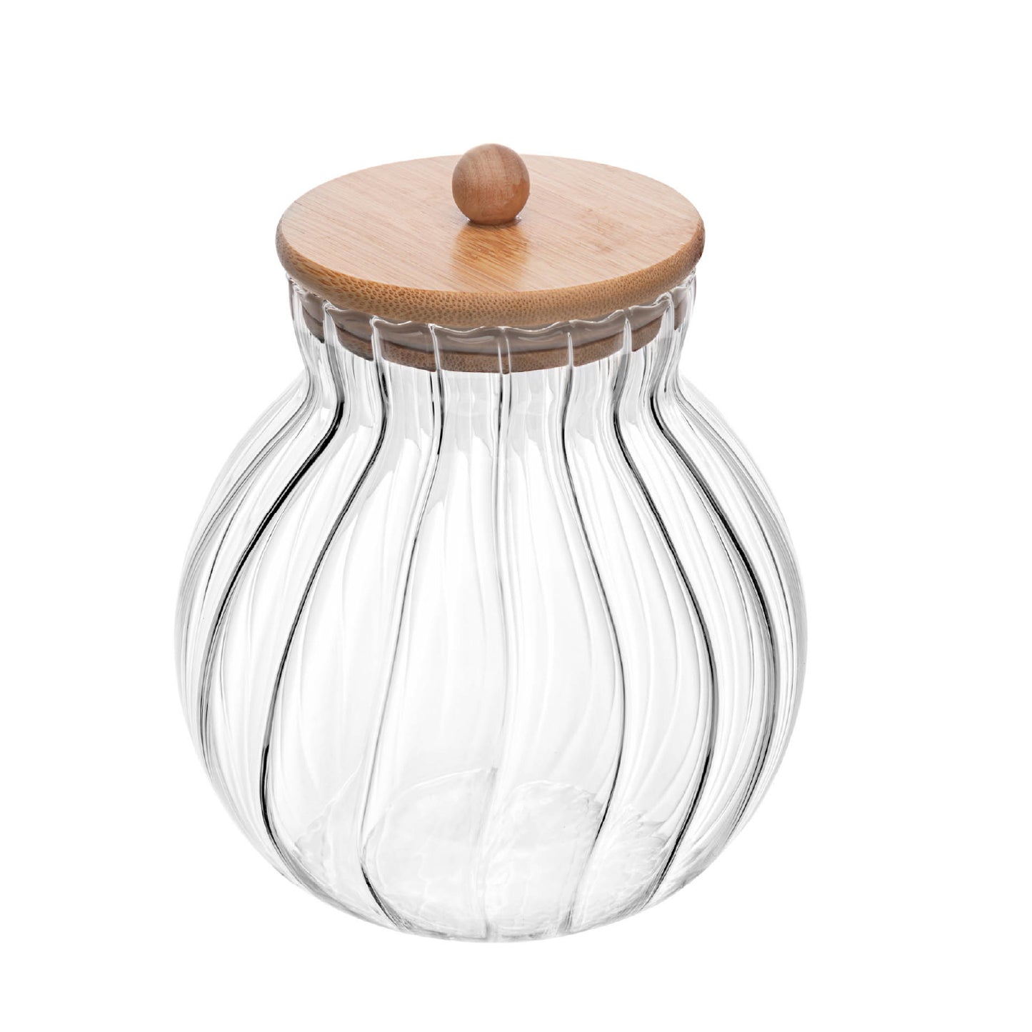 Porta Mantimentos de Vidro com Tampa de Bambu Classic 700ml - Wolff
