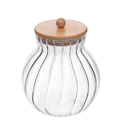 Porta Mantimentos de Vidro com Tampa de Bambu Classic 700ml - Wolff