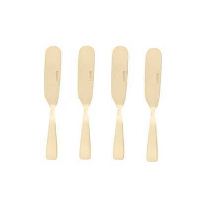 Conjunto 4 Espátulas de Aço Inox Dourado - Wolff