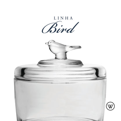 Pote de Cristal Ecológico com Tampa Bird - Wolff