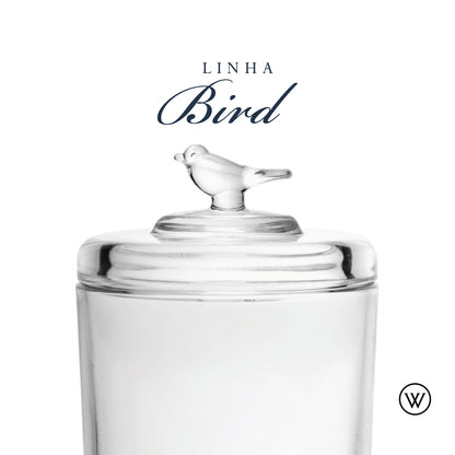 Pote de Cristal Ecológico com Tampa Bird - Wolff