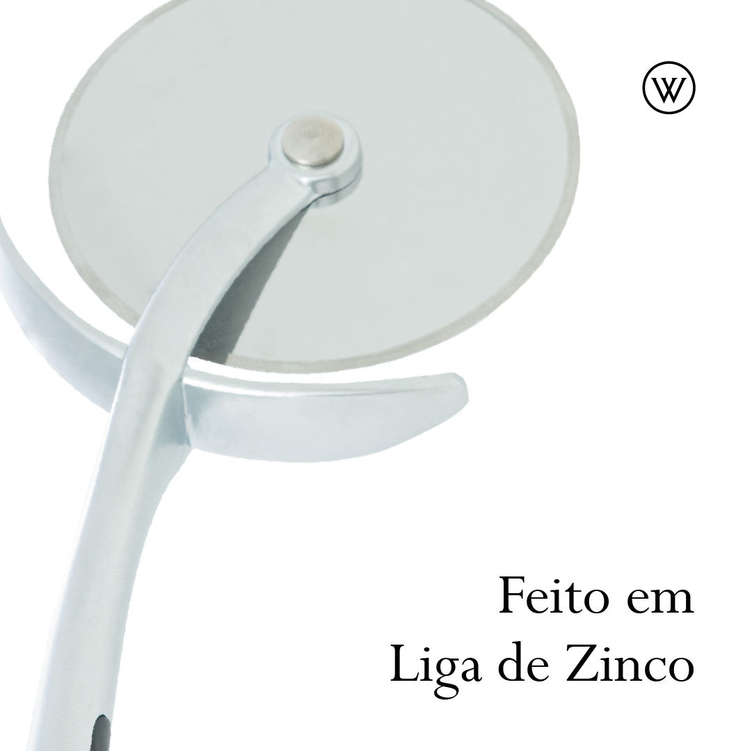 Cortador de Pizza em Liga de Zinco com Cabo Antiderrapante Chef Pro 18,5cm - Wolff