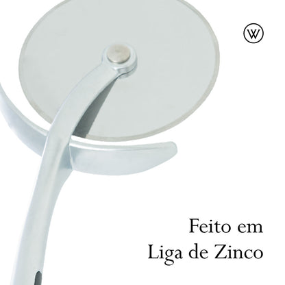 Cortador de Pizza em Liga de Zinco com Cabo Antiderrapante Chef Pro 18,5cm - Wolff