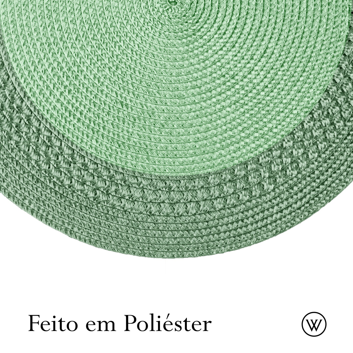 Jogo Americano de Polipropileno Verde 38cm - Wolff