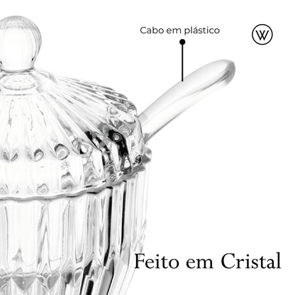 Açucareiro de Cristal Império - Wolff