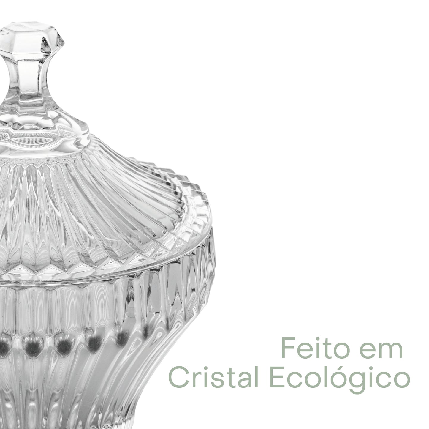 Potiche Renaissance 9cm x 8cm Cristal Ecológico - Lyor