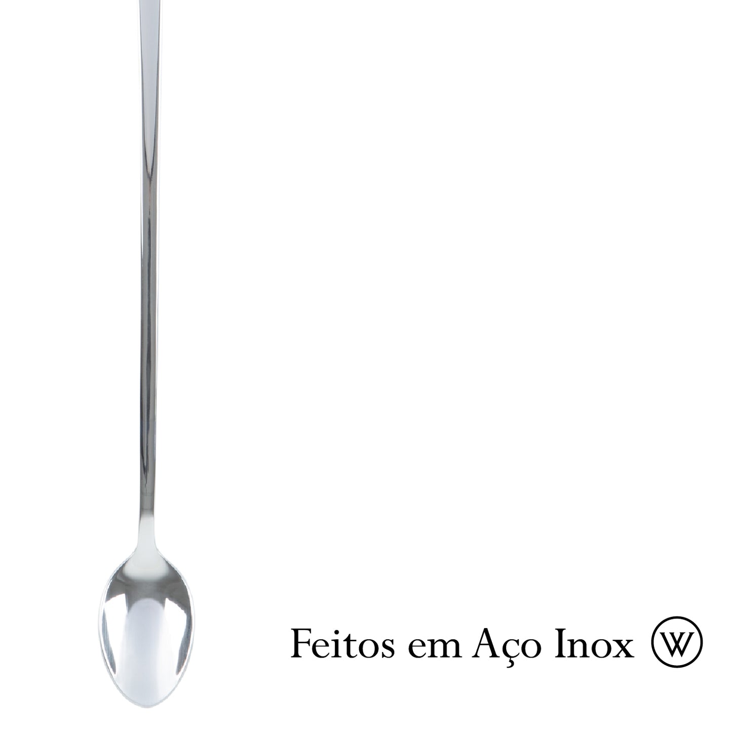 Conjunto 2 Colheres Bailarina de Aço Inox Oxford 30cm - Wolff
