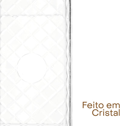 Travessa para Servir de Cristal Deli Diamond 28,5cm x 14,5cm x 2cm - Lyor