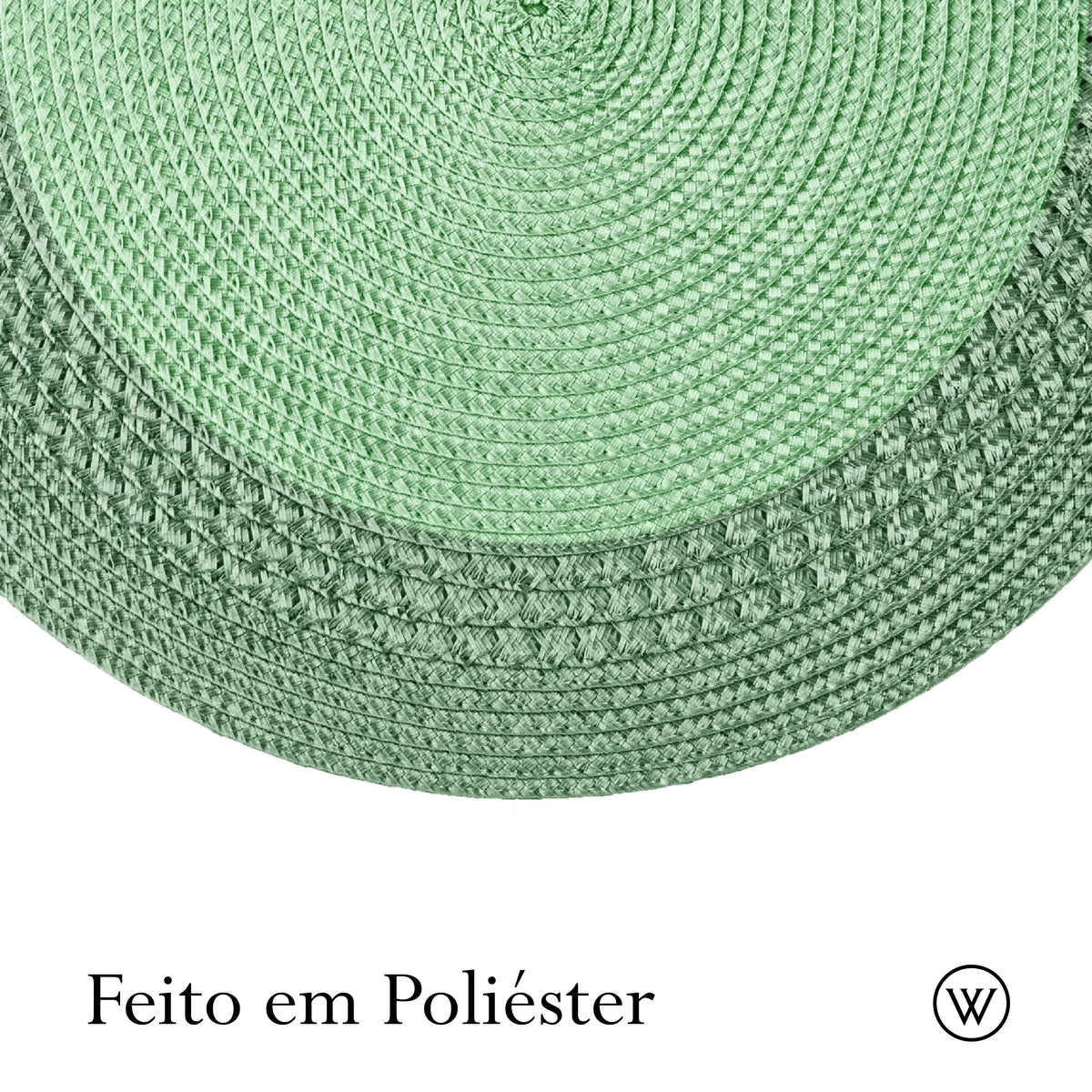 Lugar Americano de Polipropileno Verde 38cm - Wolff