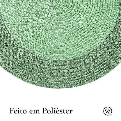 Lugar Americano de Polipropileno Verde 38cm - Wolff