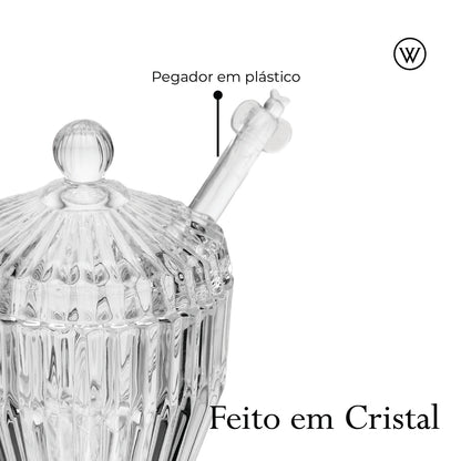 Meleira com Pegador e Tampa Império Cristal Ecológico - Wolff