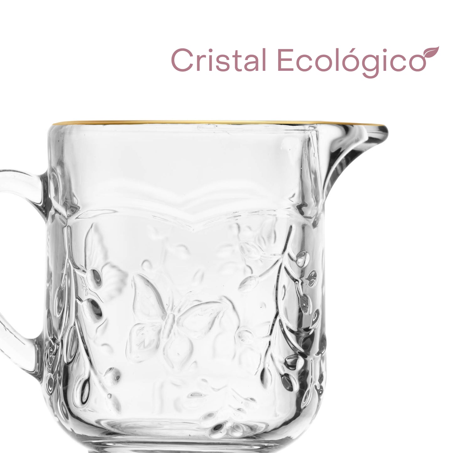Leiteira New Butterfly Fio de Ouro Cristal Ecológico 200ml- Lyor
