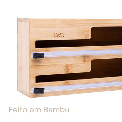 Suporte de Parede 2 em 1 para em Bambu - Lyor