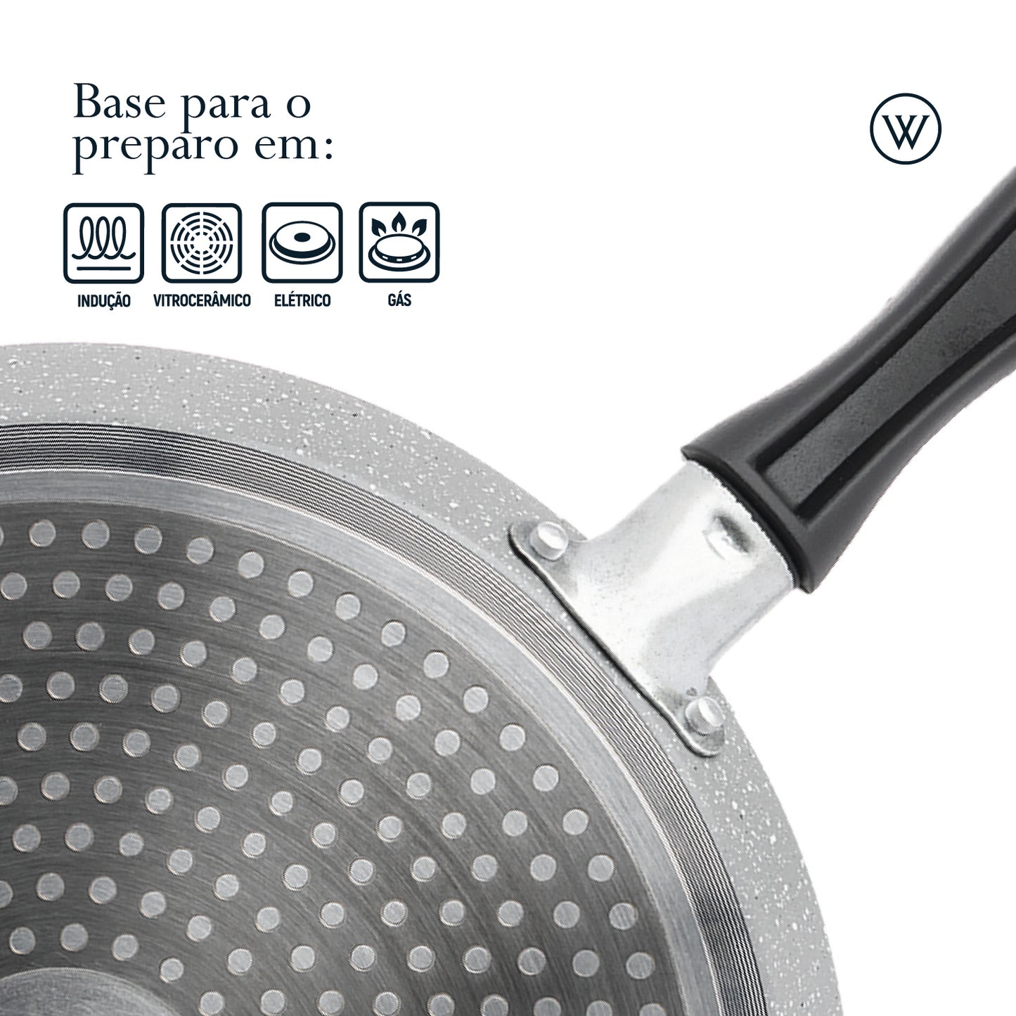 Tapioqueira de Indução em Alumínio com Revestimento Cerâmico  - Wolff