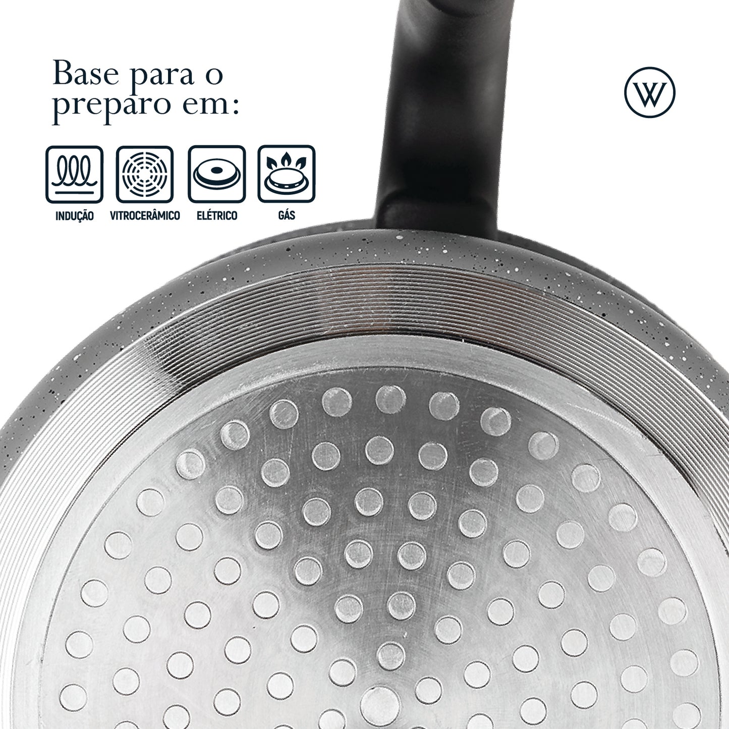 Leiteira de Indução em Alumínio com Revestimento Cerâmico - Wolff