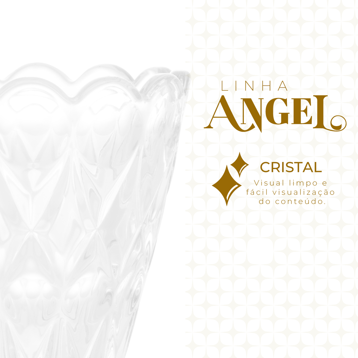 Vaso de Cristal Angel 8cm x 14cm - Wolff