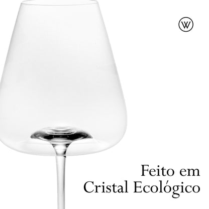 Conjunto 2 Taças de Vinho Intensio Veritas 760ml Cristal Ecológico - Wolff