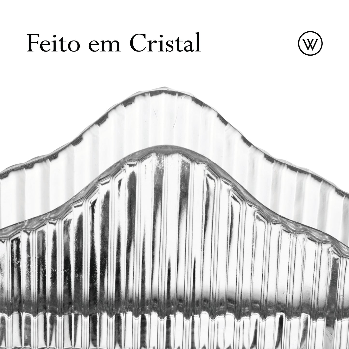 Porta Guardanapos de Cristal Império - Wolff
