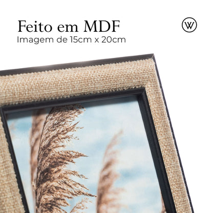 Porta-Retrato de Aço Inox  Balls Prata 10cm x 15cm - Wolff