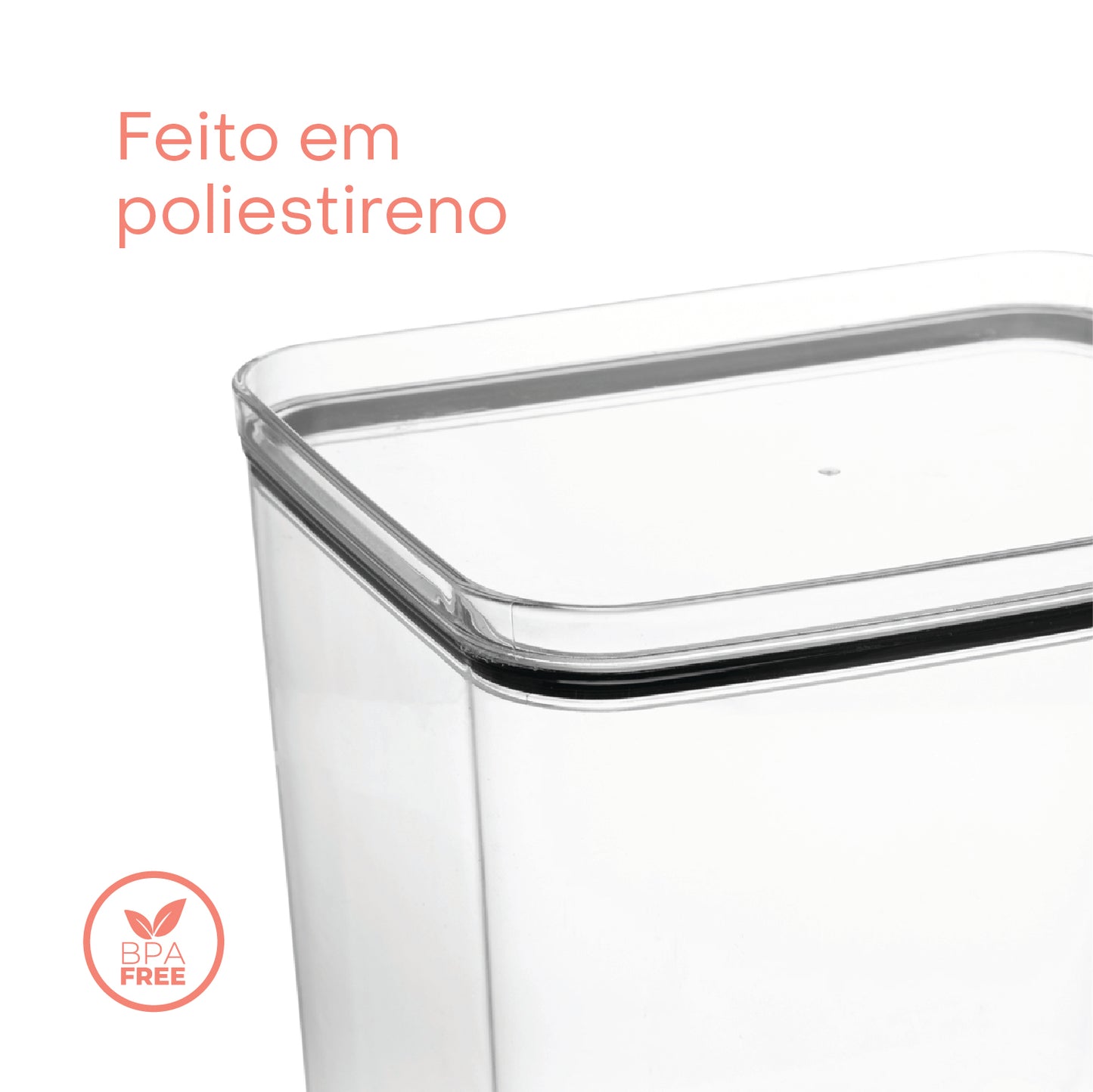 Pote Hermético de Poliestireno My Box 2,8L - Lyor