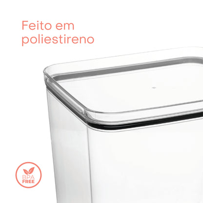 Pote Hermético de Poliestireno My Box 2,8L - Lyor