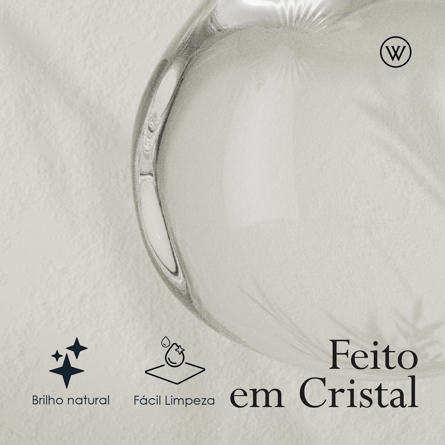 Caneca com Tampa e Filtro Golden Bird 350ml Cristal - Wolff