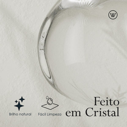 Caneca com Tampa e Filtro Golden Bird 350ml Cristal - Wolff