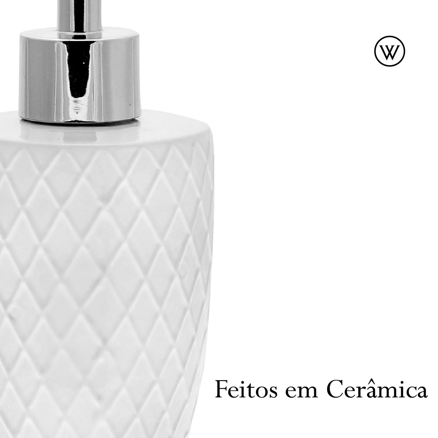 Conjunto 3 Peças para Banheiro Branco - Wolff
