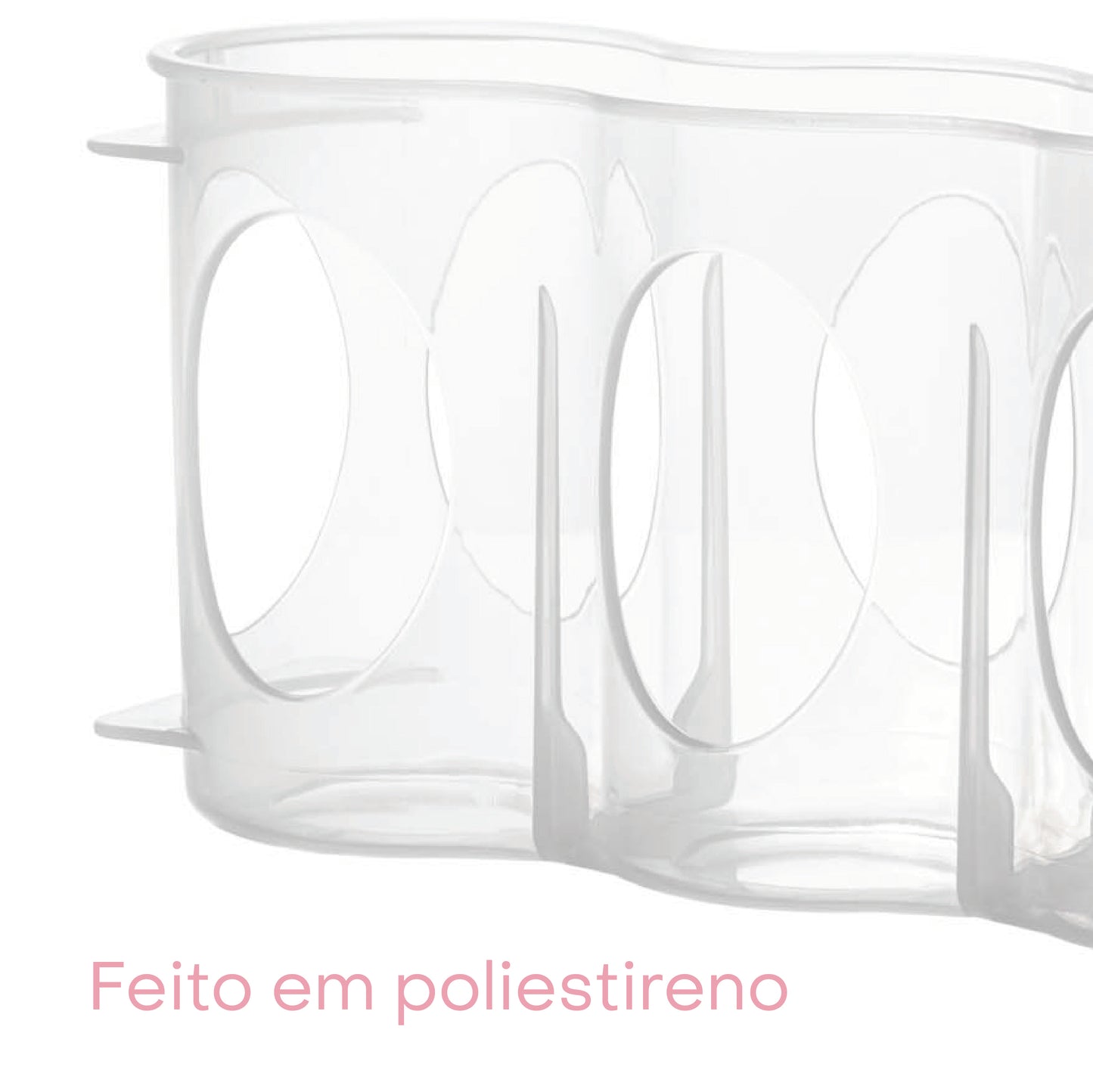 Suporte para Latas com Alça em Poliestireno My Box 27,5cm x 7cm x 10cm - Lyor
