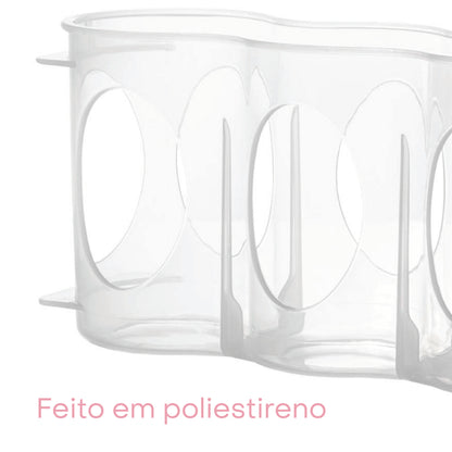 Suporte para Latas com Alça em Poliestireno My Box 27,5cm x 7cm x 10cm - Lyor