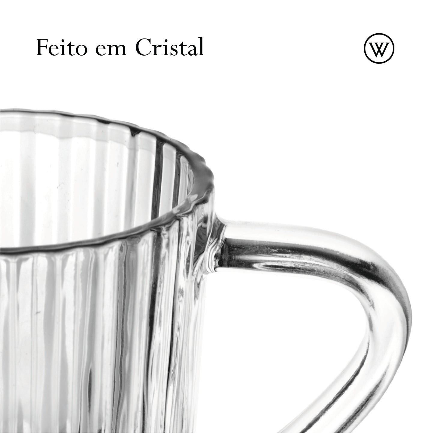 Leiteira de Cristal Império 220ml - Wolff