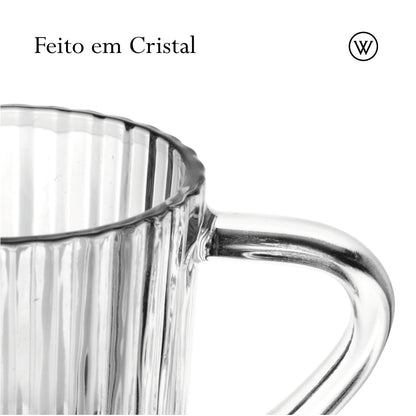 Leiteira de Cristal Império 220ml - Wolff