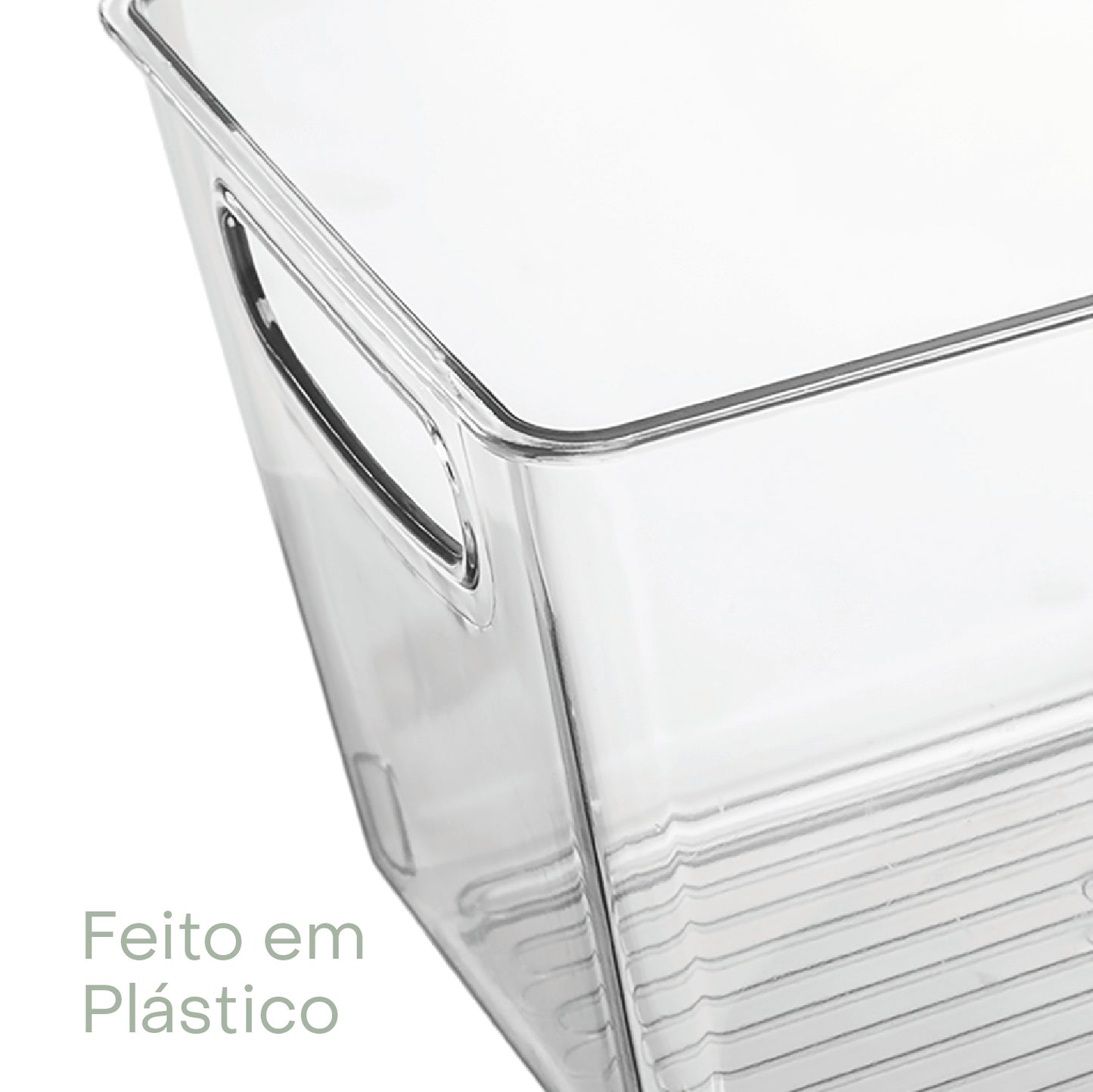 Caixa Organizadora com Alça My Box 20cm x 14cm x 13cm Plástico - Lyor