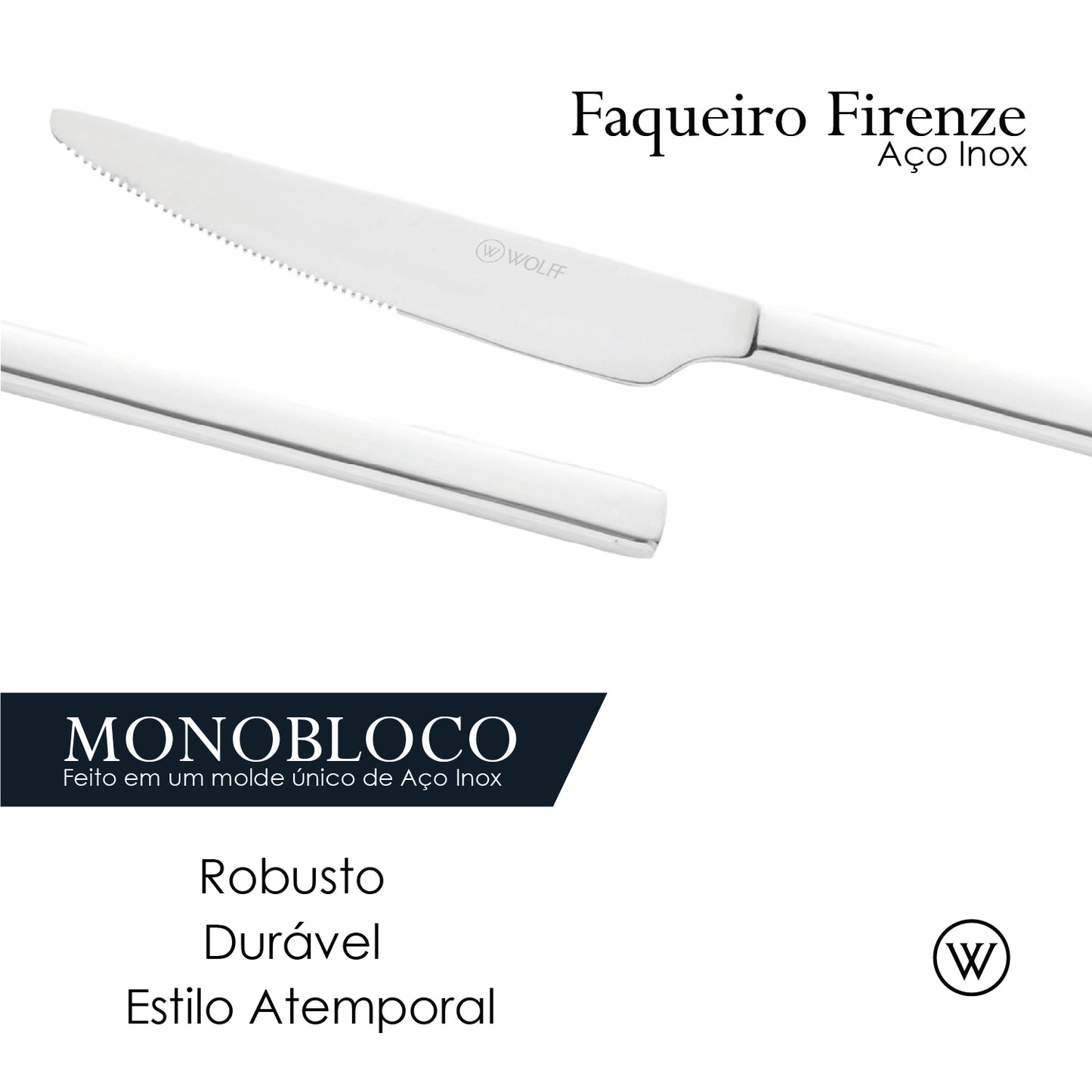 Faqueiro 20 Peças Firenze Aço Inox - Wolff