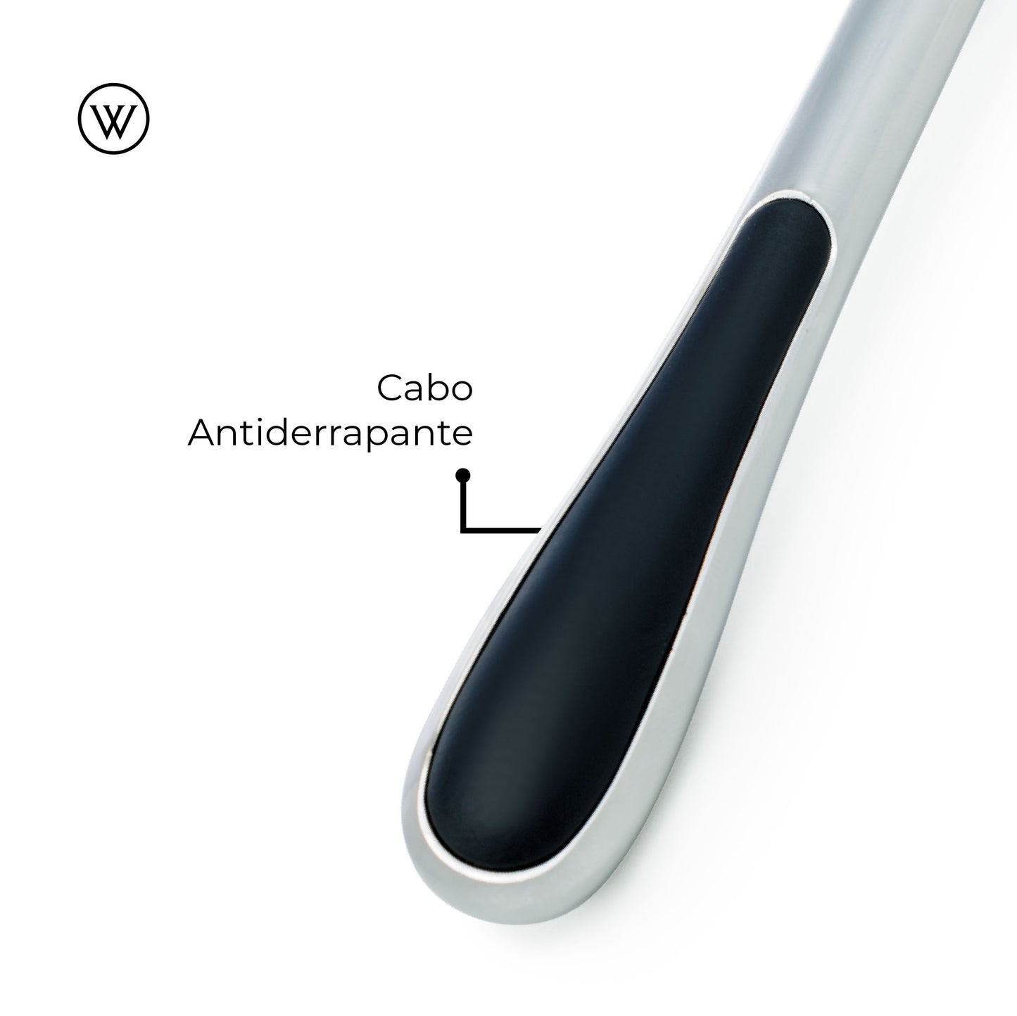 Colher para Sorvete em Liga de Zinco com Cabo Antiderrapante Chef Pro 17cm - Wolff
