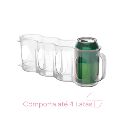 Suporte para Latas com Alça em Poliestireno My Box 27,5cm x 7cm x 10cm - Lyor