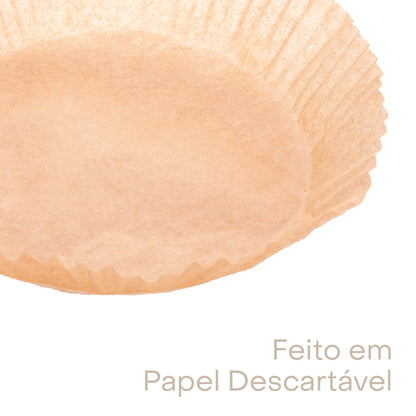 Conjunto de 50 Formas de Papel Descartável para Air Fryer 16cm x 20cm x 4,5cm - Lyor
