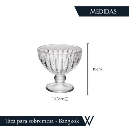 Taça de Sobremesa de Cristal Ecológico Bangkok 260ml - Wolff