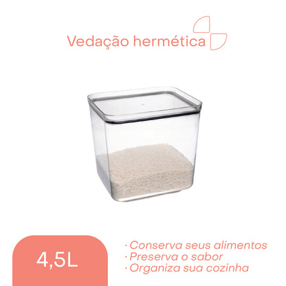 Pote Hermético de Poliestireno My Box 2,8L - Lyor