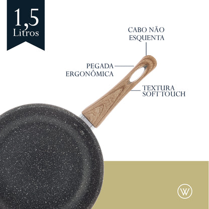Frigideira de Indução em Alumínio com Revestimento Cerâmico 24cm - Wolff